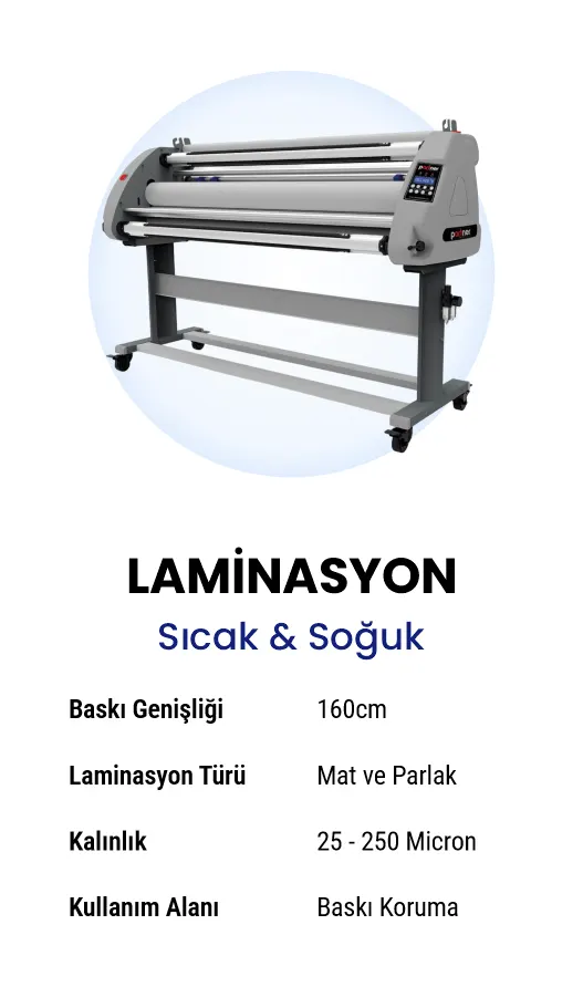 Laminasyon Makinesi Sıcak Soğuk Mat Parlak